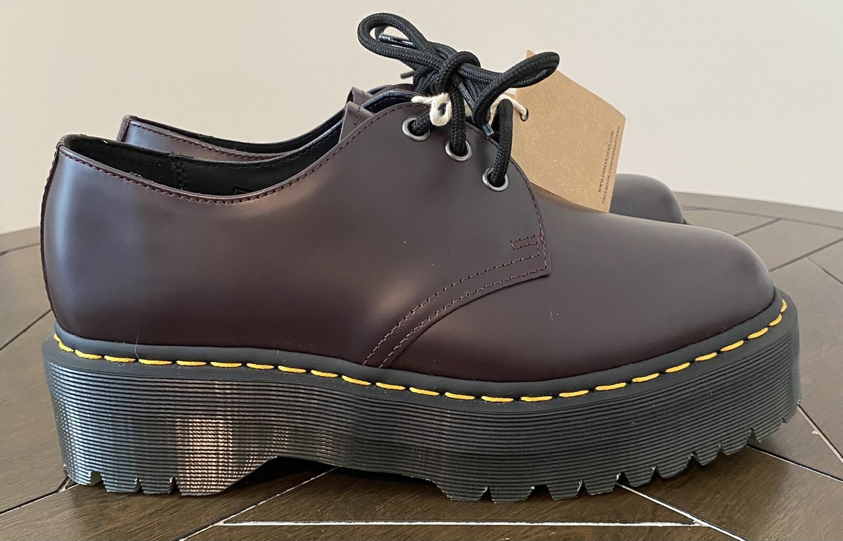 Dr. Martens Smooth Leather Platform Shoe Size Ladies 10/Men