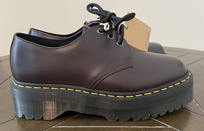Dr. Martens Smooth Leather Platform Shoe Size Ladies 10/Men