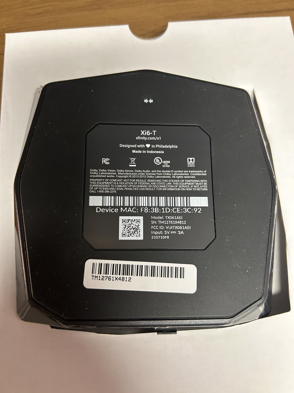 Xfinity Xi6T Flex 4K TV Streaming Box With Remote HDMI Cord Power Cord