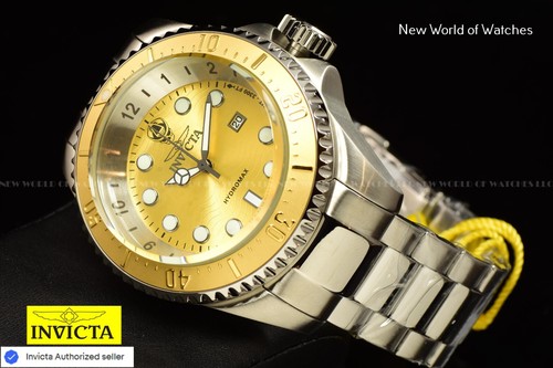 NEW Invicta Hydromax Men's 52mm Gold Dial Stainless Steel Bracelet Watch 44746 - Picture 4 of 9