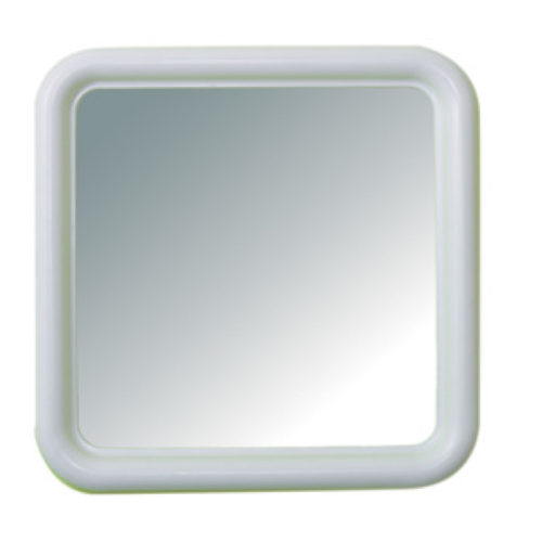 Miroir avec cadre modèle Silvia cm50x50 en technochrome blanc Miroir avec cadre modèle Silvia cm50x50 en technochrome blanc