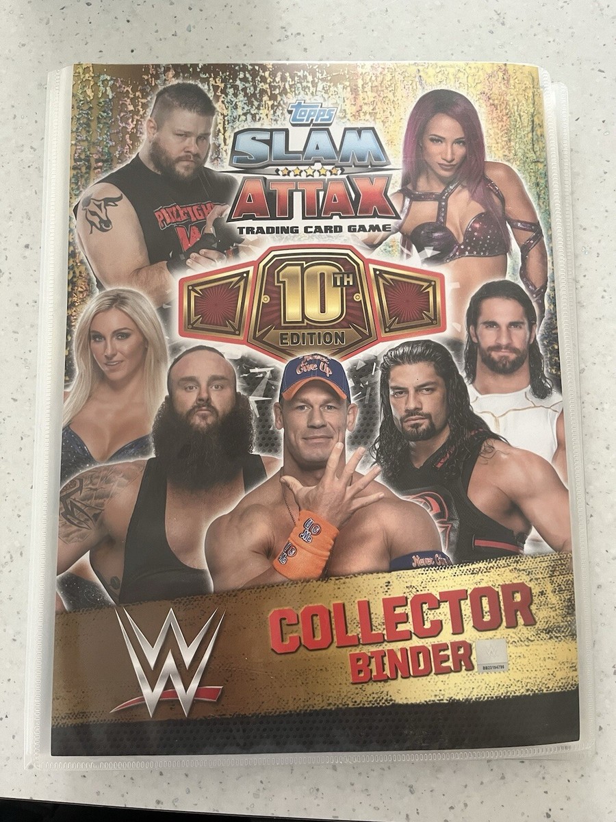wwe trading card binder WWE Slam Attax 10th Edition Collection Binder