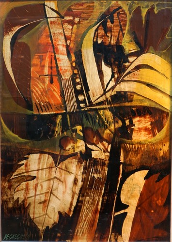 Giuseppe DE GREGORIO (Spoleto 1920–2007) GRANDE OLIO SU CARTONE CON CORNICE - Picture 1 of 7