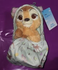 NEW 2024 Disney Parks Babies Baby BAMBI In a Blanket Pouch Plush NWT