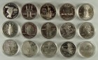 Lot of 15 Different 1983-2005 Commemorative Silver Dollars Uncirculated & Proof