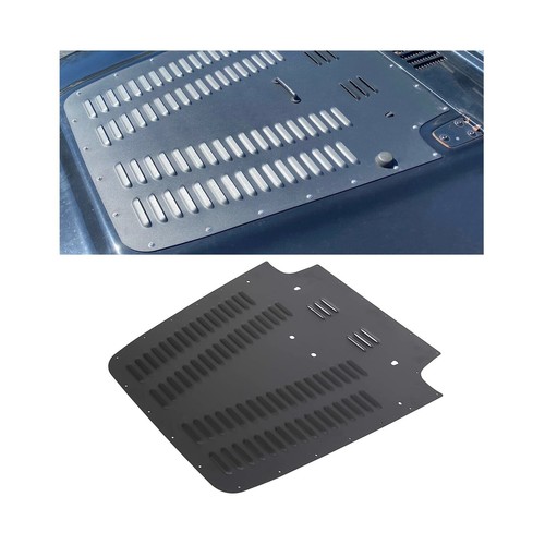ECOTRIC Hood Louver Compatible with 1997-2002 Jeep Wrangler TJ Black Powder C... - Picture 1 of 7
