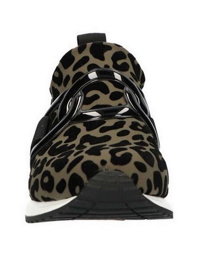 Zapatilla La Strada verde leopardo textil malla SlipON 2203626 4071 - Imagen 5 de 7