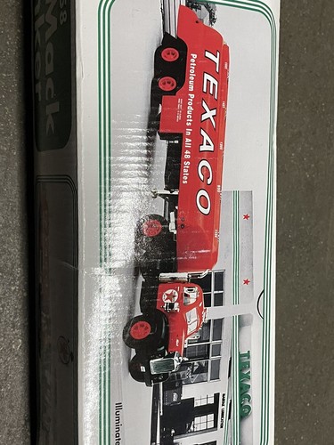 Texaco B Mack Tanker - 1958 JMT Replicas Plastic Truck Bank Illuminated Lights - Picture 3 of 7