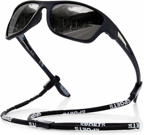 Polarized Sports Sunglasses for Men: UV400 Protection Glasses Womens Wrap around - Picture 12 of 12