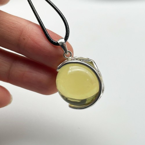 Natural Citrine Crystal Shpere Ball Crystal Jewelry Excellent silver D090539 - Imagen 4 de 12