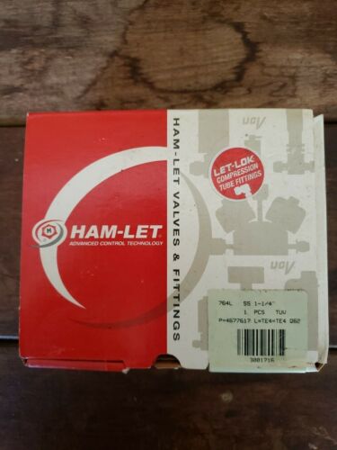 1-1/4 Tube OD 316ss Union Tee Fitting Ham-Let 764LSS 1-1/4 - Picture 3 of 3