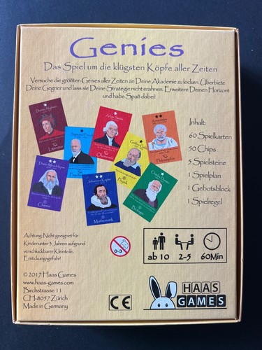 Genies Haas Games Brettspiel Familienspiel Strategiespiel Gesellschaftsspiel Neu - Picture 2 of 2