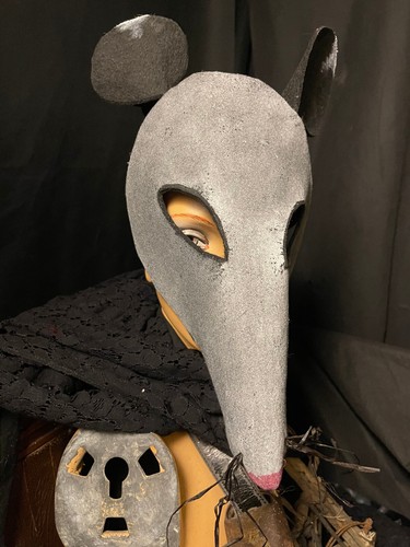 Creepy Scary Opossum Masks, Custom Handmade Folk Horror Props, Halloween Party - Picture 4 of 13