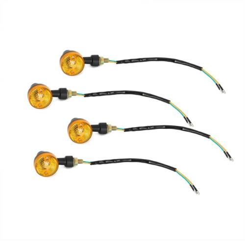 NEW 4PCS LED INDICATORS 6V TURN SIGNAL AMBER MOTORCYCLE BLINKER LIGHTS 6 VOLTS - Picture 7 of 11