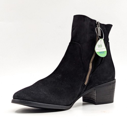 Paul Green Mujeres Nicole Negro Gamuza Western Elegantes Botas Talla 8US Austrian 5.5 - Imagen 3 de 10