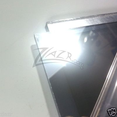 TWO-WAY MIRROR 2/"x4/" Acrylic Sheet See-Thru Plexiglass Surveillance Spy Security