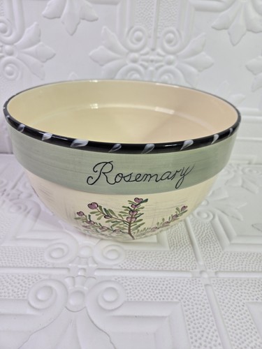 Lot Of 3 Certified International Culinary Herbs Mixing Bowls & Plater Basil - Picture 11 of 23