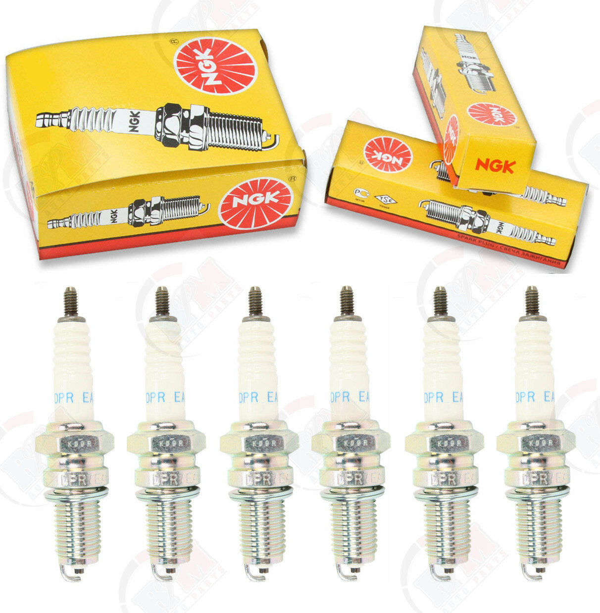 NGK DPR8EA-9 Nickel Spark Plugs 4929 Set of 6