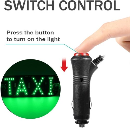LED Taxi sign Display Signal Indicator Lights LED Cab Top Sign Windshield Lamp - Picture 20 of 42