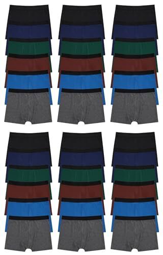 Mens Bulk Cotton Boxer Briefs Underwear, Great for Homeless Shelters Donations - Picture 1 of 34