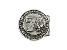 Vintage 70's 1976 BPOE Benevolent And Protective Order Of Elks Adezy Belt Buckle