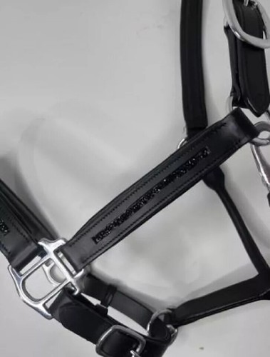 Schimmerndes Bergkristall Leder Pferd gepolstertes Halfter alle Größen (KOSTE... - Bild 5 von 5