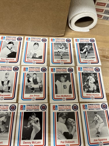 Detroit Tigers 1968 World Series Champs 20th Anniversary Dominoes Pizza Teamset - Picture 4 of 10