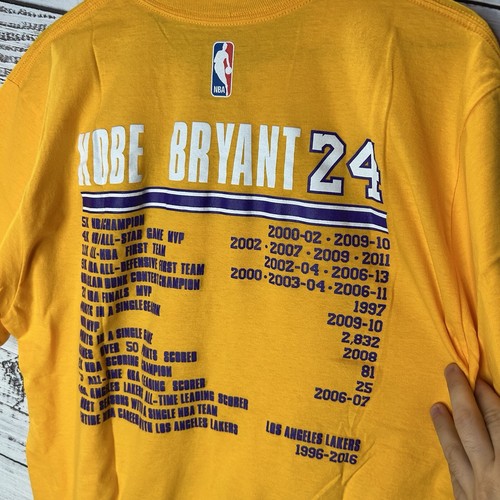 New Adidas Los Angeles Lakers NBA Champions Kobe Bryant Graphic T-Shirt Large - Picture 7 of 9