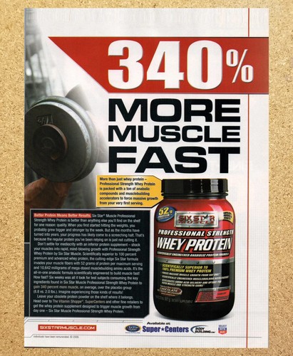 Six Star Muscle Protein Lionel L Train Brown - 2 Page Vintage Print Poster 2009 - Picture 5 of 5