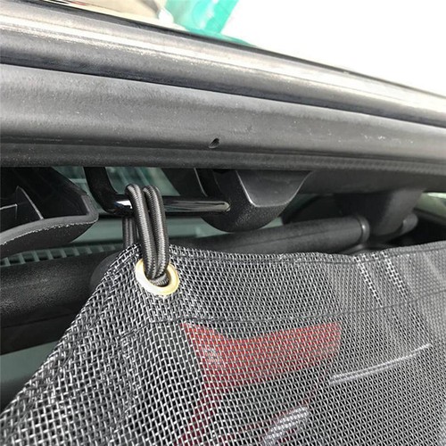 fit Jeep Wrangler JK 4dr Car Sunshade Top Cover UV Protection USA Flag Roof Mesh - Bild 6 von 11