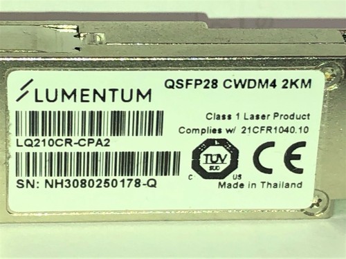 LUMENTUM QSFP28 CWDM4 Optical Transceiver LQ210CR-CPA2 100G FEC-enabled