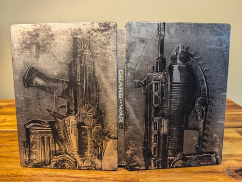 Gears of War 2 Limited Edition (Microsoft Xbox 360, 2008) Steel Book CIB Tested - Picture 5 of 8