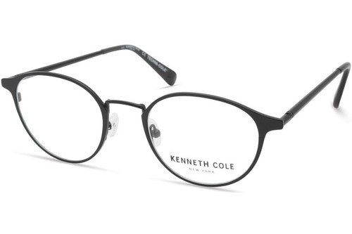 Kenneth Cole KC0324 009 Matte Gunmetal Round Metal Eyeglasses Frame 49-21-145 - Picture 2 of 2