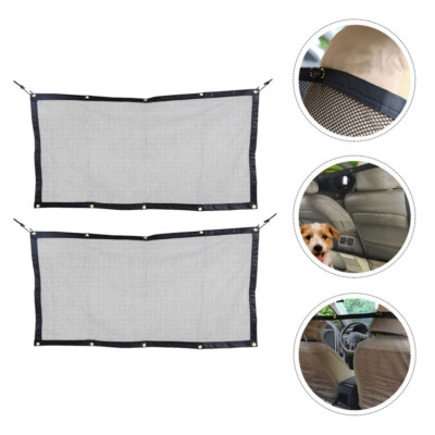2 Pcs Barrière D'isolement D'animaux collection Dans La Voiture Filet Pour Chien De Enfant