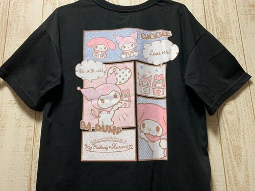NEW Sanrio My Melody & Kuromi T-shirt Black Size M Kawaii Anime - Picture 4 of 7