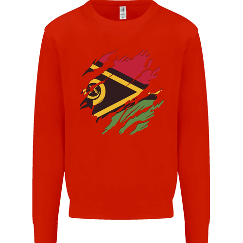 Torn Vanuatu Flag Day Football Kids Sweatshirt Jumper - Picture 21 of 94