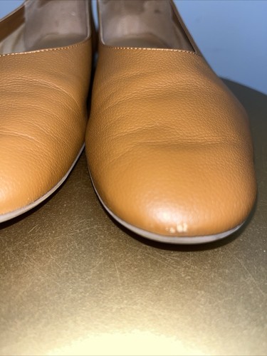 Everlane Il Guanto da Giorno in Pelle Italiano Ballerine Tostato Mandorla Taglia 7 - Foto 6 di 9