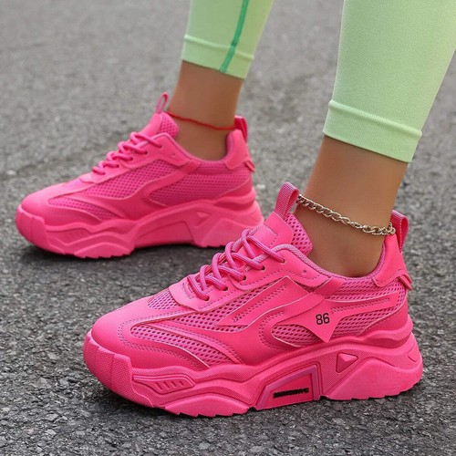 Women Sneakers New Fashion Mesh Breathable Tennis Girl Platform Shoes for Women