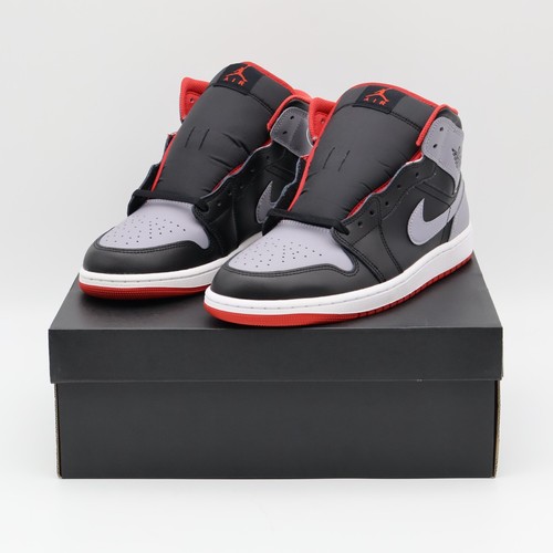 DQ8426-006 Nike Air Jordan 1 Mid Black Cement Grey (Men's) - Picture 1 of 10