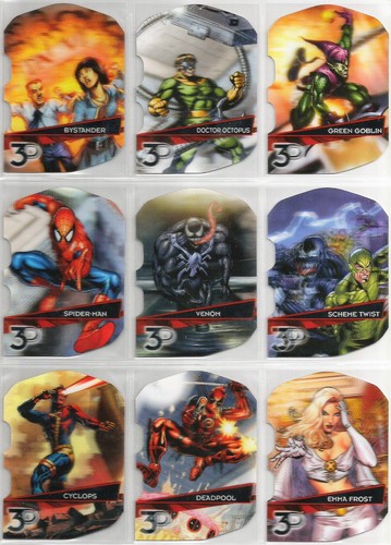2015 Marvel 3D Die-Cut Lenticular Parallel Base Card: YOU PICK! - Picture 38 of 81