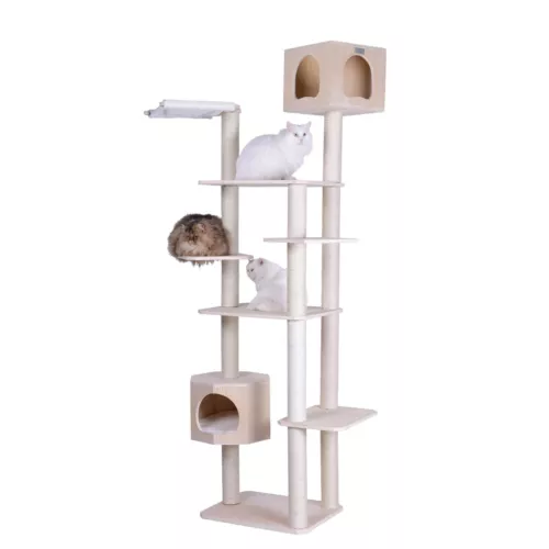 Armarkat Real Wood Premium Scots Pine 89-Inch Cat Tree with Seven Levels S8902