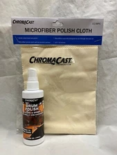 NEW ChromaCast Drum Polish 4 oz & Microfiber Polish Cloth