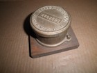 Mounted old original brass Hersey - Sparling, Dedham, Mass. Water Meter Cover