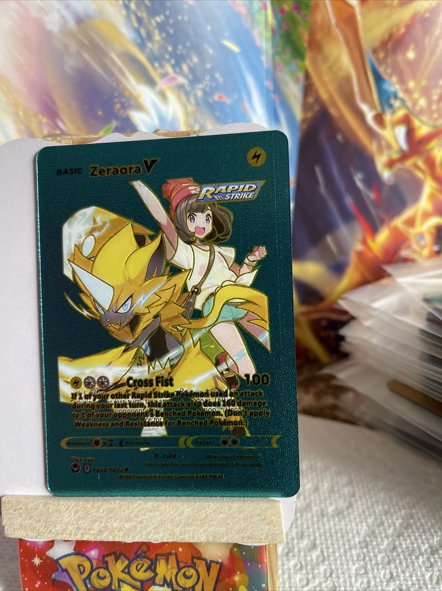 Zeraora V Multi Coloured Foil 💥Fan Art💥Pokemon Inspired