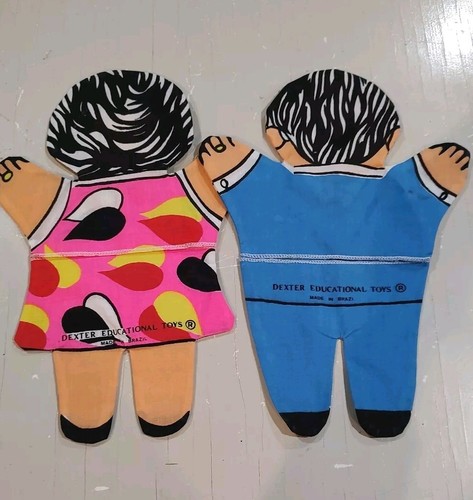 2 pupazzi educativi Dexter casa scuola finto gioco famiglia mamma papà - Foto 4 di 6