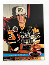 1991 Topps Stadium Club - Mario Lemieux Repeats as MVP Pittsburgh Penguins