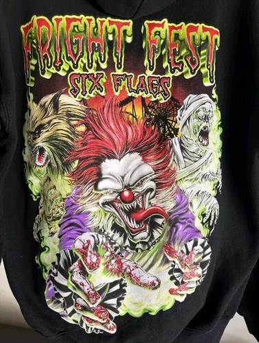Six Flags Fright Fest Hoodie Herren Medium - Bild 2 von 5