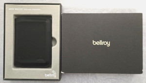 Bellroy Apex Slim Sleeve #WXSA-RVN-317 Leather Wallet 3" .1/8" Raven