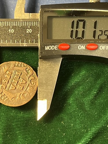 💰 1737 Russian Imperial copper coin Denga , ANNA 1730-1740. - Picture 10 of 10