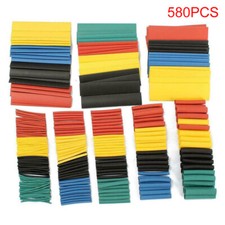 580Pcs Heat Shrink Tubing Insulation Shrinkable Tube 2:1 Wire Cable Sleeve B-ca